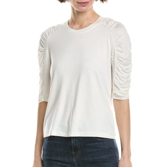 Jones NY Gray Denim Jeans, Shirred Elbow Lngth Top & Floral Kimono SZ 12/Lar NWT - Picture 16 of 16